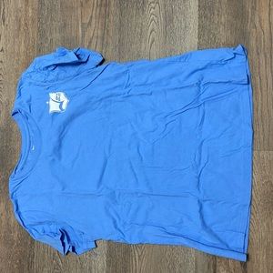 Sky blue fc t shirt cotton  (baby blue)